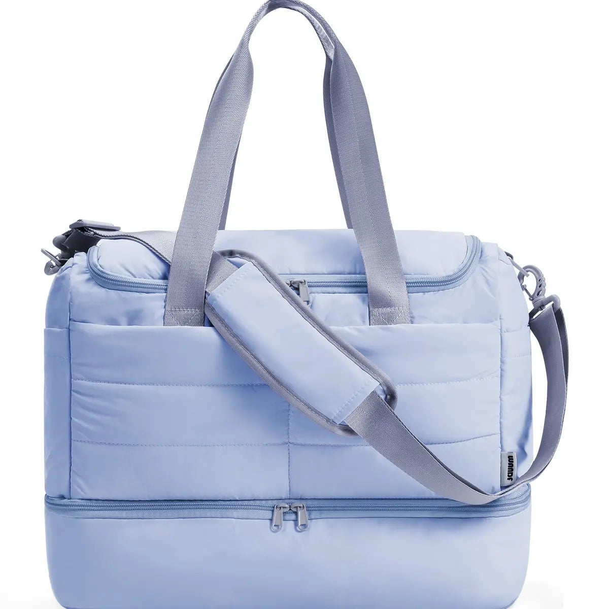 Personal Item Bag for Spirit Airlines,18x14x8 Inch Lightweight Puffer Weekender Duffle Bag for Women, with Shoe Compartment and TSA-Approved Toiletry Bag, Carry-On Travel