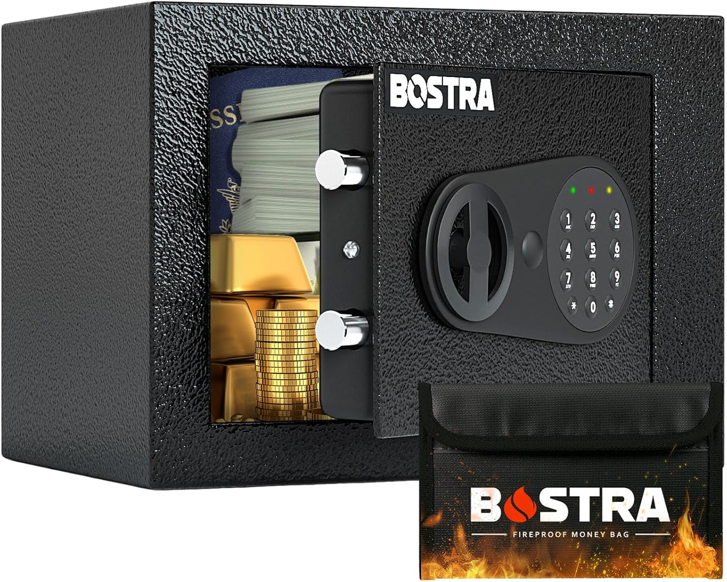 Mini Security Safe Box – Digital Lock Safe for Cash, Jewelry & Documents for Home, Office & Dorm Use
