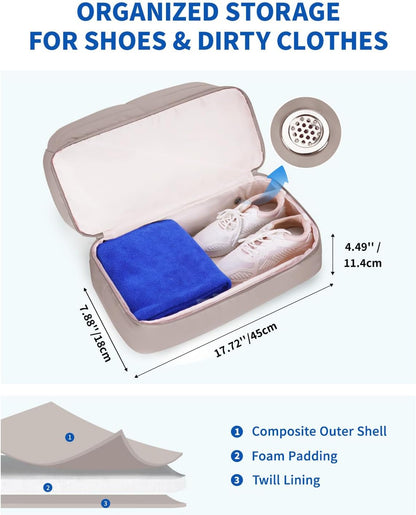 Personal Item Bag for Spirit Airlines,18x14x8 Inch Lightweight Puffer Weekender Duffle Bag for Women, with Shoe Compartment and TSA-Approved Toiletry Bag, Carry-On Travel