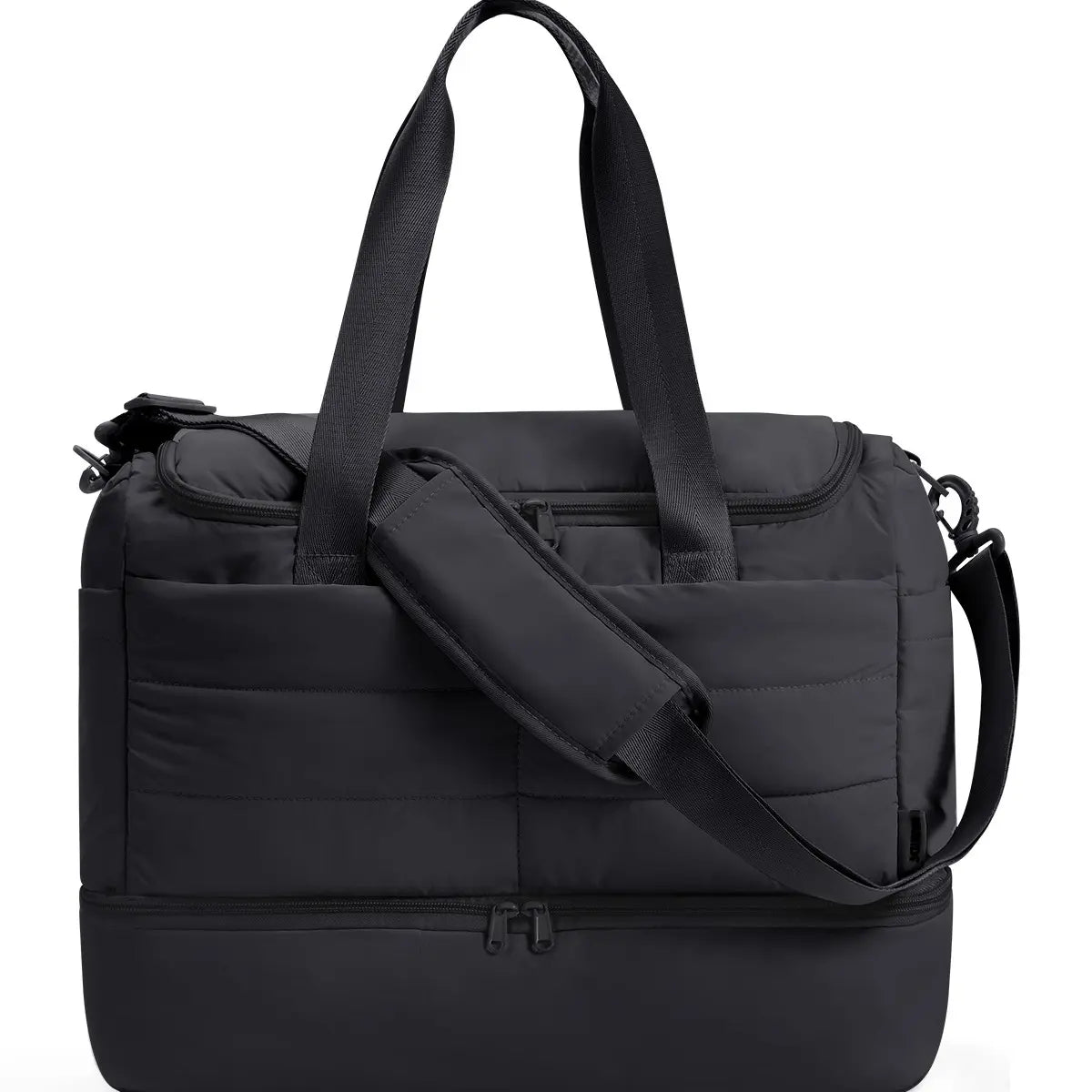 Personal Item Bag for Spirit Airlines,18x14x8 Inch Lightweight Puffer Weekender Duffle Bag for Women, with Shoe Compartment and TSA-Approved Toiletry Bag, Carry-On Travel