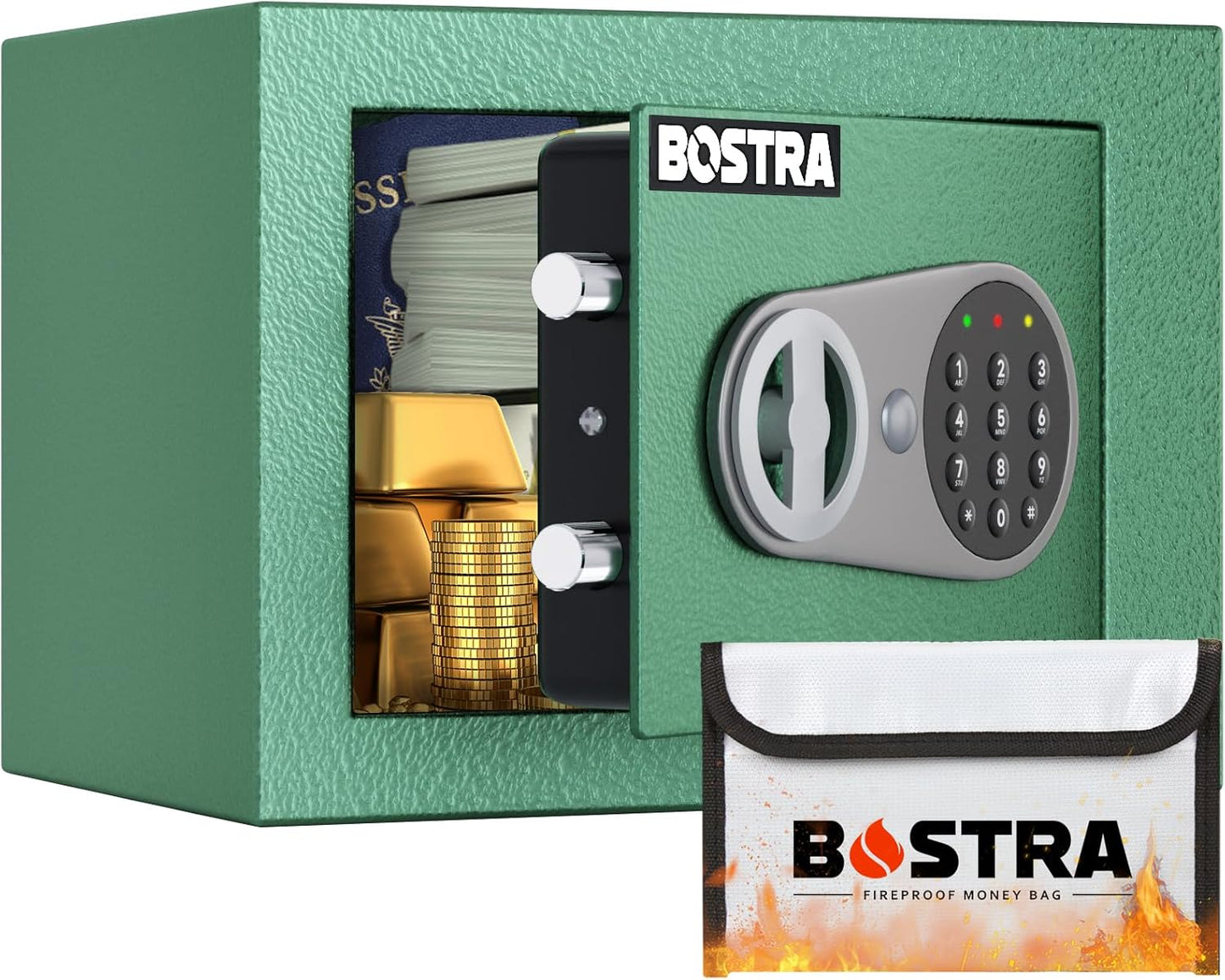 Mini Security Safe Box – Digital Lock Safe for Cash, Jewelry & Documents for Home, Office & Dorm Use