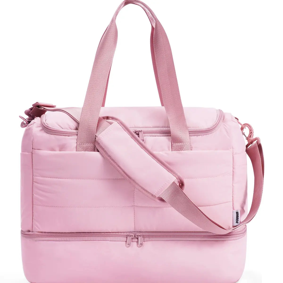 Personal Item Bag for Spirit Airlines,18x14x8 Inch Lightweight Puffer Weekender Duffle Bag for Women, with Shoe Compartment and TSA-Approved Toiletry Bag, Carry-On Travel